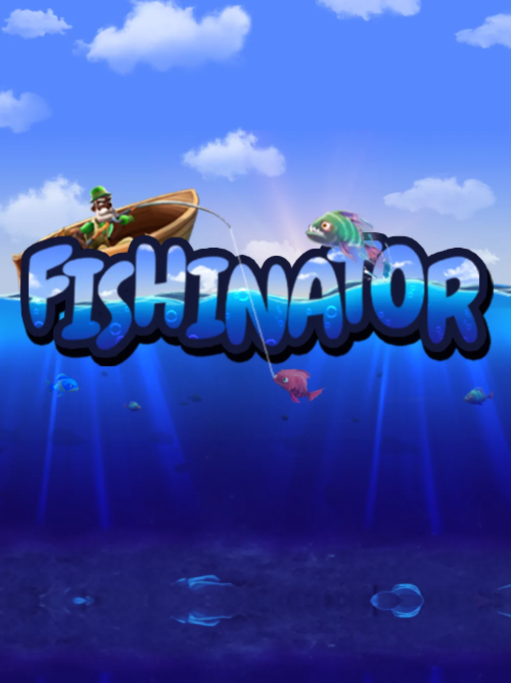 Juego acuático Fishinator con ritmo de acción